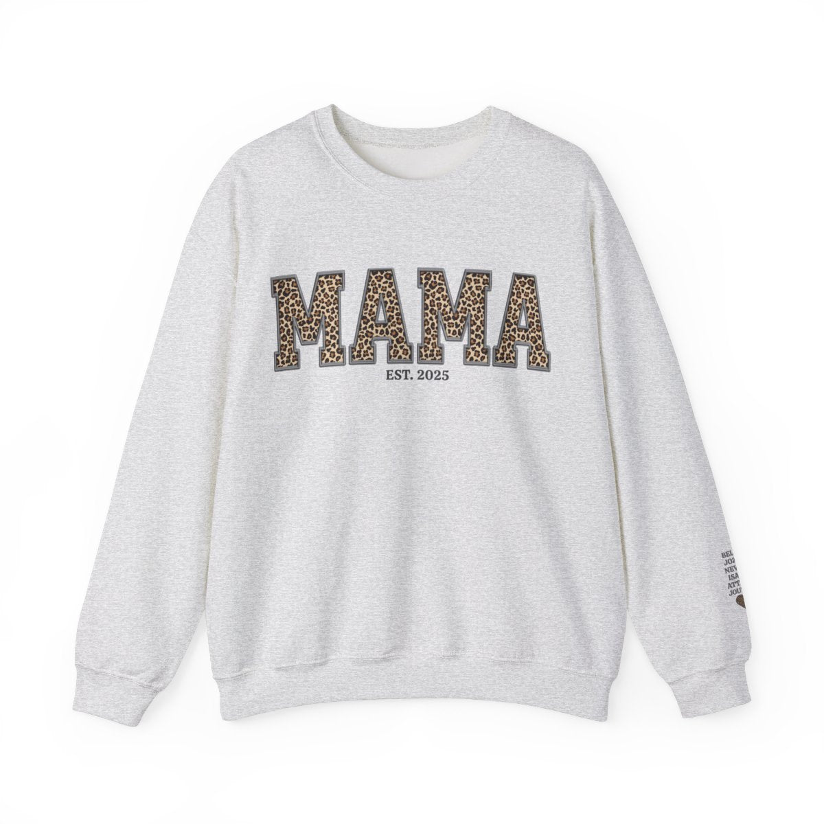 Personalized Mama Sweatshirt with Kid Names on Sleeve (up to 6)