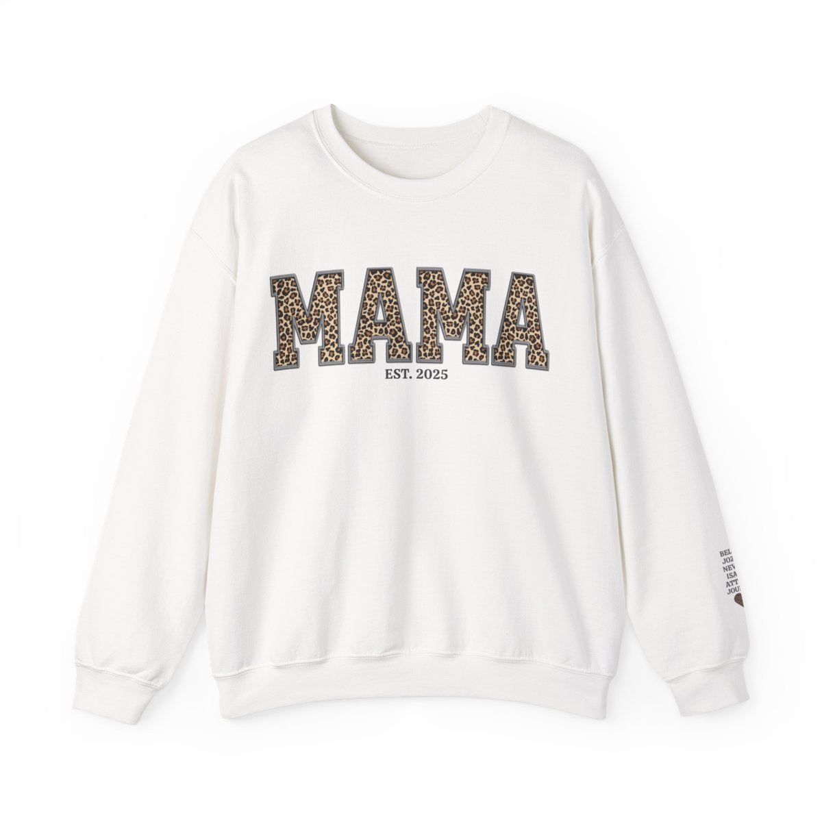 Personalized Mama Sweatshirt with Kid Names on Sleeve (up to 6)