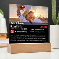 Personalized LoveFlix Square Acrylic