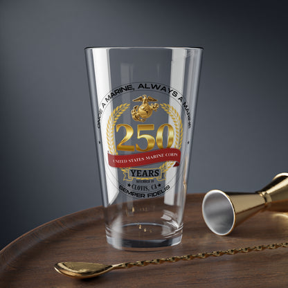 250th  USMC Glass (Clovis), 16oz