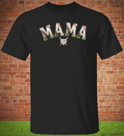 Personalized Baseball Mama T-shirt