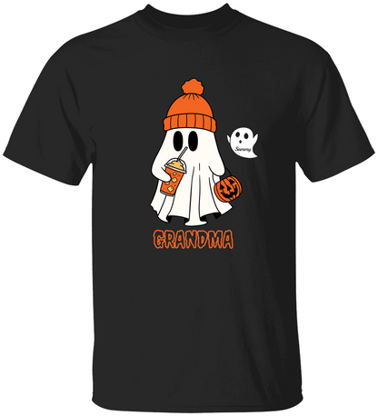 Grandma Ghost Tshirt | Halloween | Personalized (up to 9 kids)