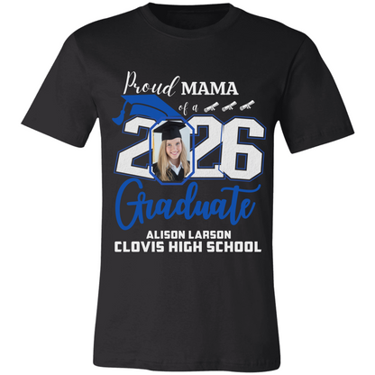 Personalized Graduation Shirt for Grad & Proud Family | Custom Name, School & Photo
