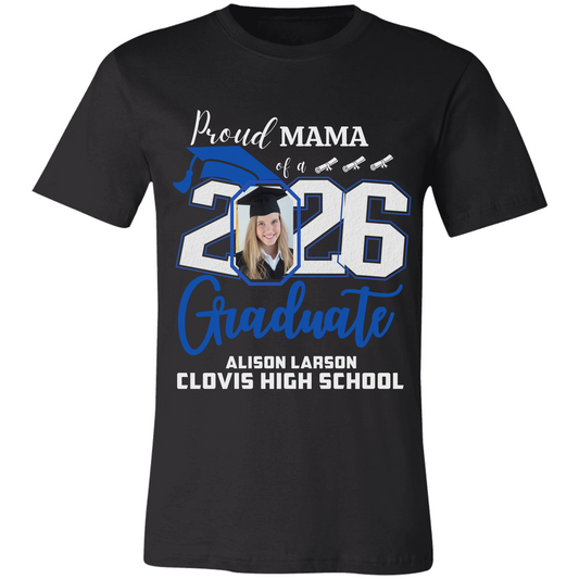 Personalized Graduation Shirt for Grad & Proud Family | Custom Name, School & Photo