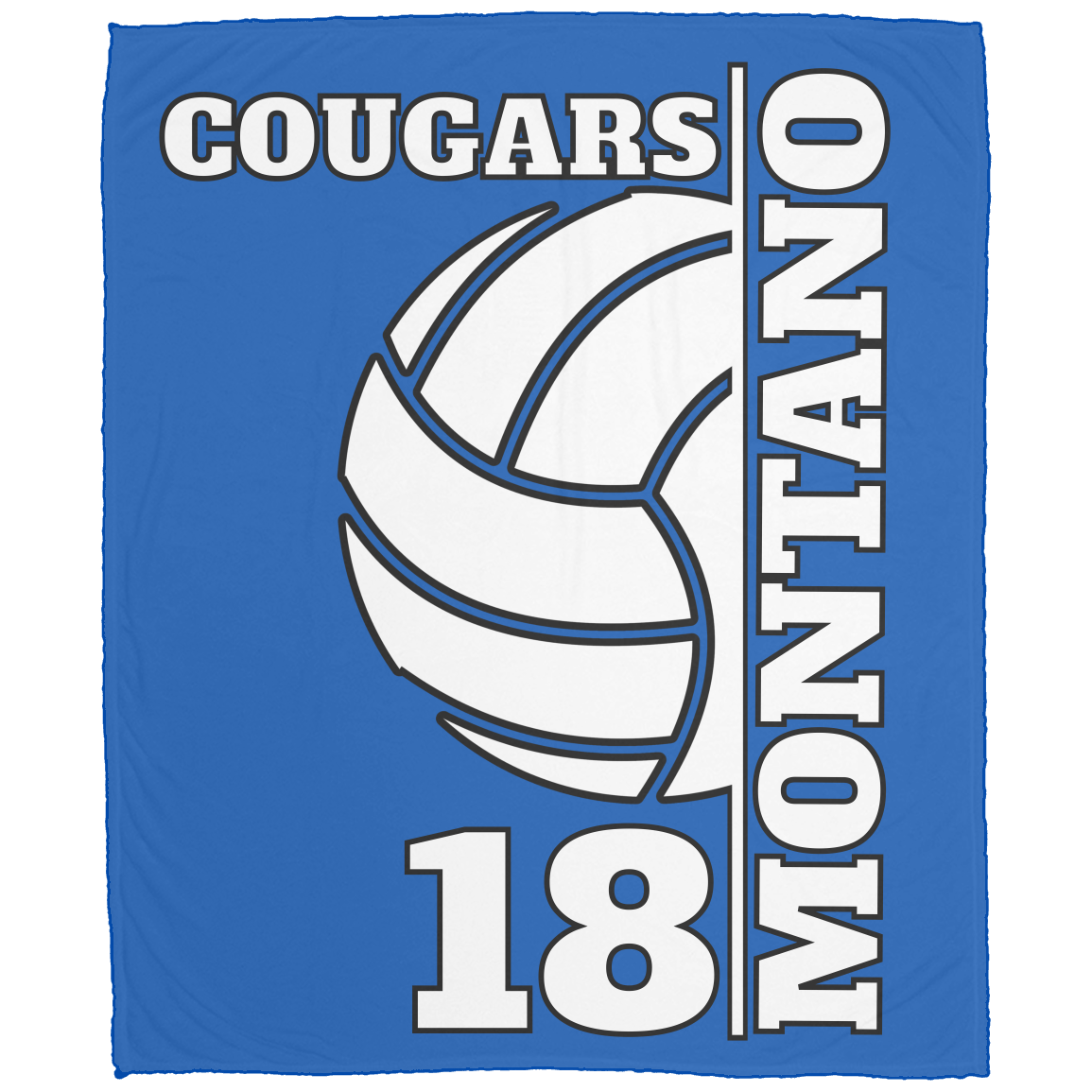 Personalized Custom Sports Fleece Blanket