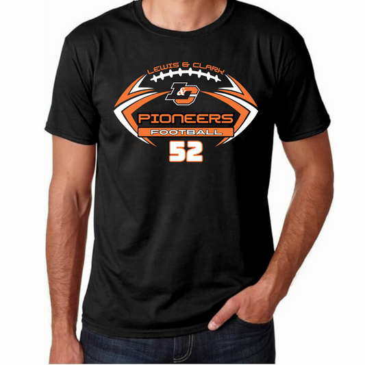 L&C Football TShirt | Custom Design | Personalization Options