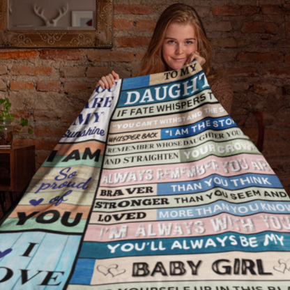 Daughter Blanket | Love, Mom 🎁