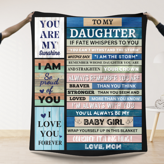 Daughter Blanket | Love, Mom 🎁