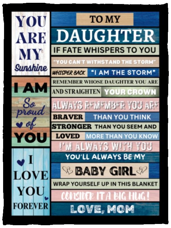 Daughter Blanket | Love, Mom 🎁