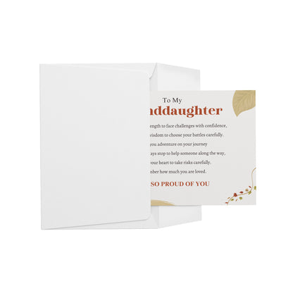Granddaughter | I am so proud of you | Message Card