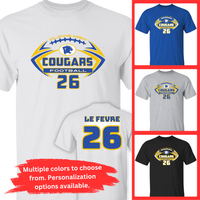 CHS Football TShirt | Custom Design | Personalization Options