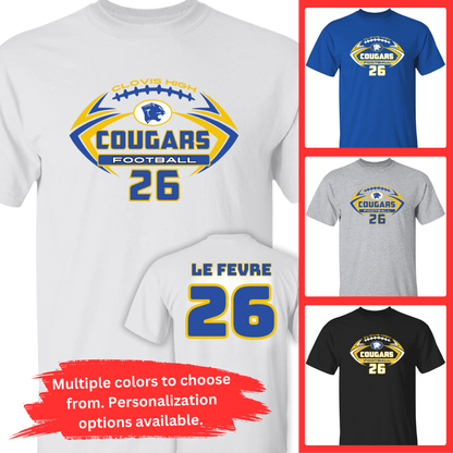 CHS Football TShirt | Custom Design | Personalization Options