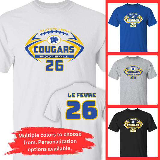 CHS Football TShirt | Custom Design | Personalization Options