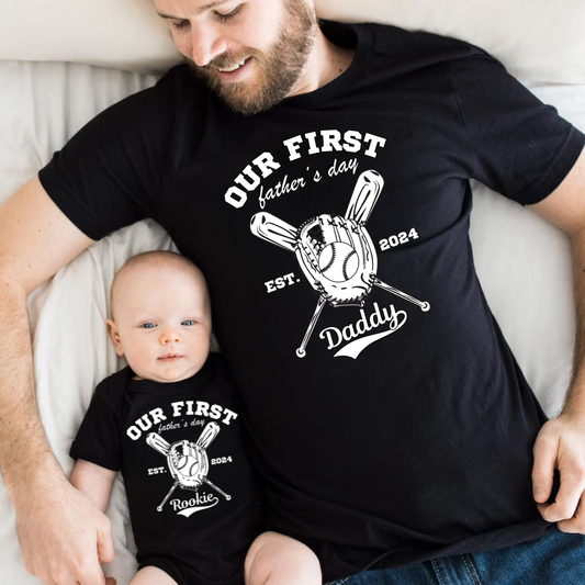 Our First Father's Day | TShirt and Onesie