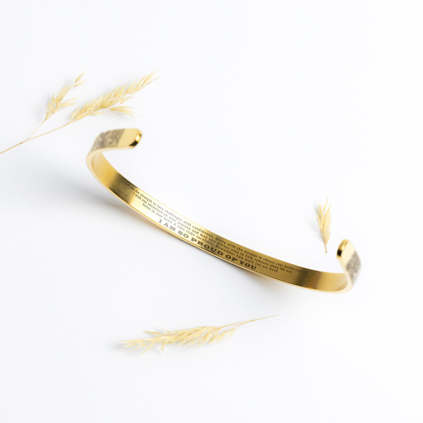 💓🎁To My Granddaughter, I am so proud of you Cuff Bracelet
