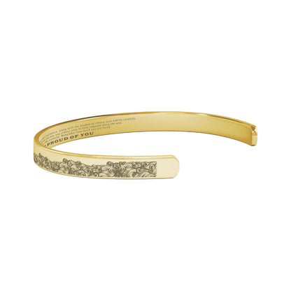 💓🎁To My Granddaughter, I am so proud of you Cuff Bracelet