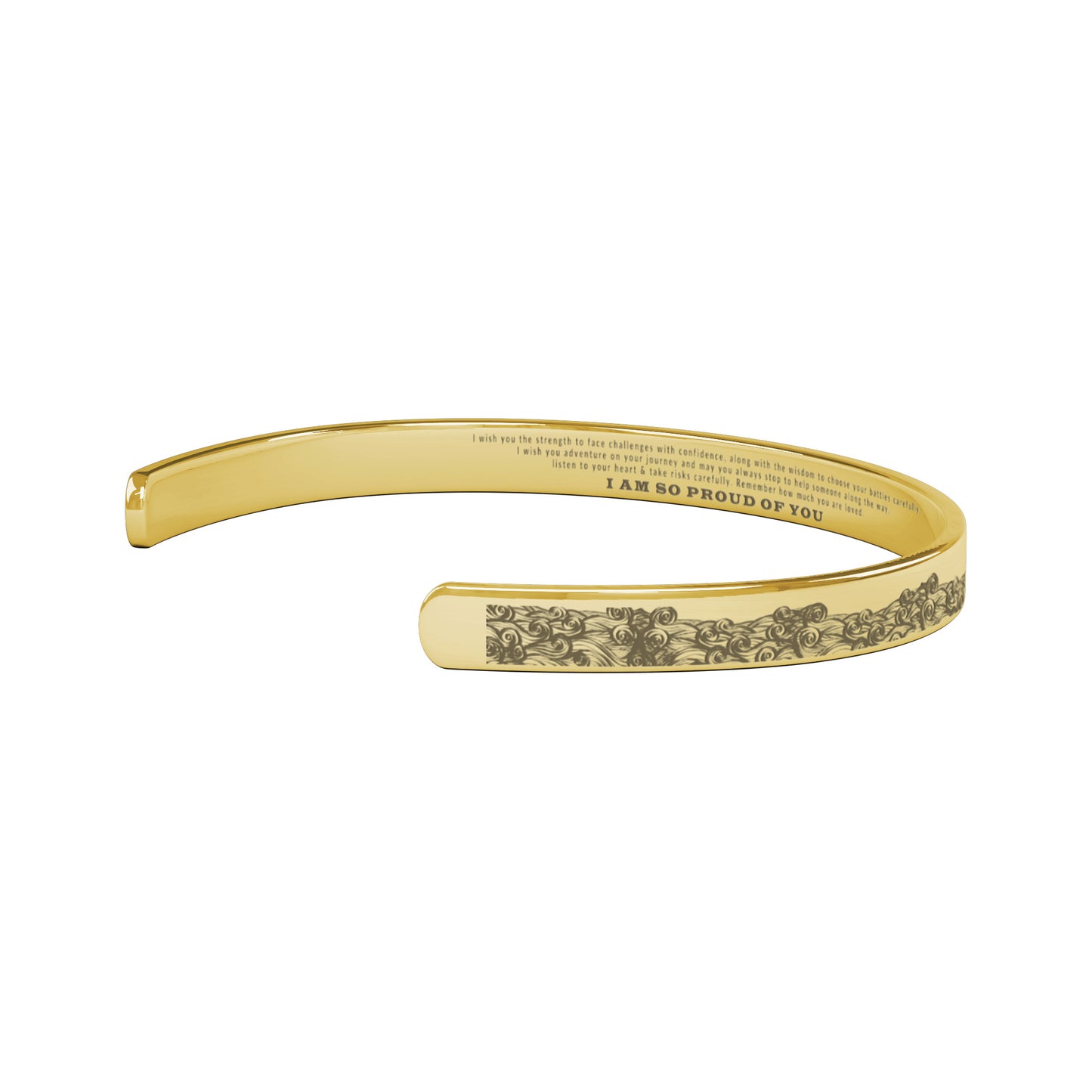 💓🎁To My Granddaughter, I am so proud of you Cuff Bracelet