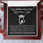 To a Brilliant Girl | Graduation Gift | Forever Love Necklace (BW)