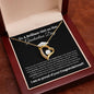To a Brilliant Girl | Graduation Gift | Forever Love Necklace (BW)