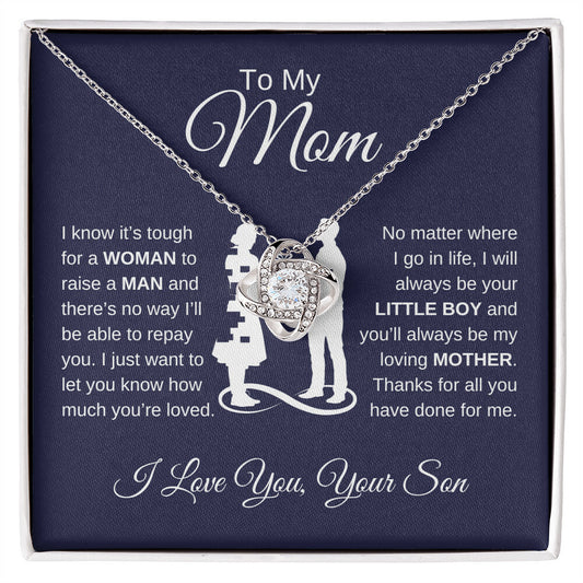 To My Mom | From Son | Love Knot Necklace | Mother's Day