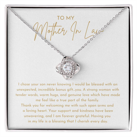 Gift for Mother-in-law | Love Knot Necklace