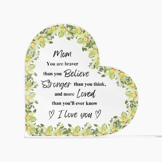 Gifts for Mom | Mom Heart Acrylic | Mother's Day