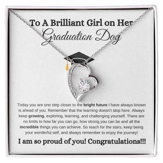 To a Brilliant Girl | Graduation Gift | Forever Love Necklace