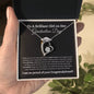 To a Brilliant Girl | Graduation Gift | Forever Love Necklace (BW)