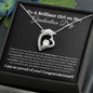 To a Brilliant Girl | Graduation Gift | Forever Love Necklace (BW)