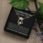 To a Brilliant Girl | Graduation Gift | Forever Love Necklace (BW)