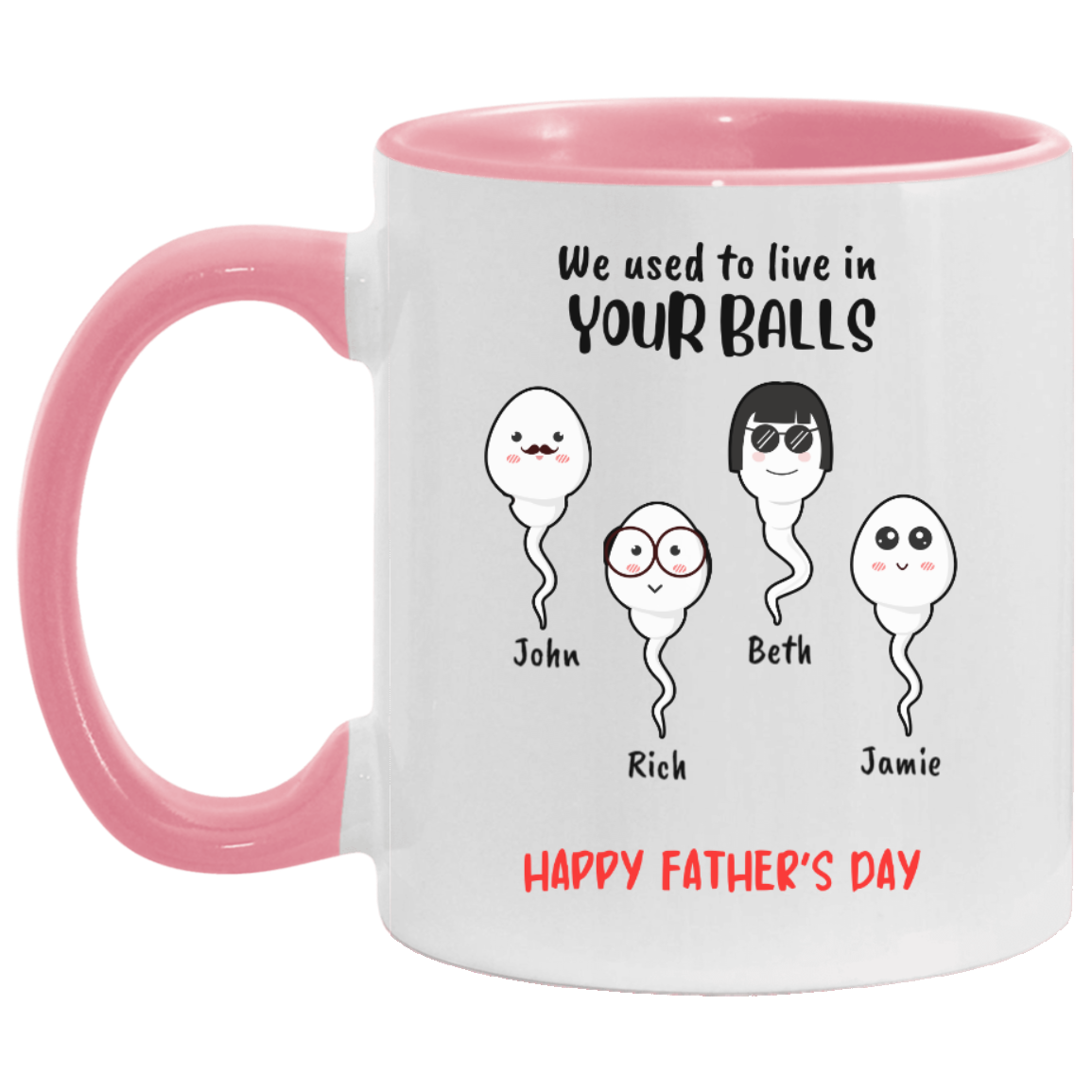 We Used to Live In | Personalized 11 oz. Accent Mug | Father's Day